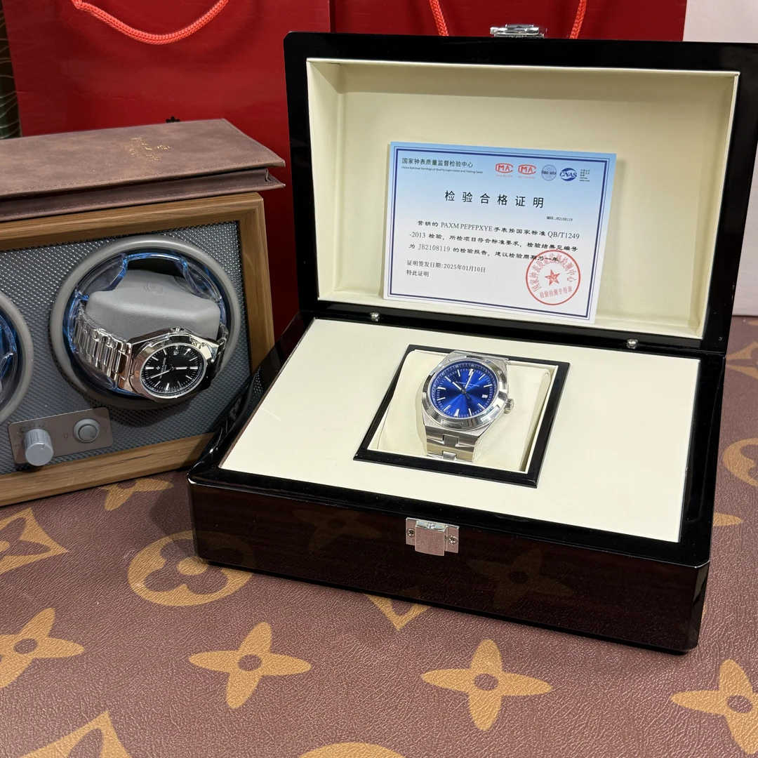 【纵横四海】4500V蓝盘日内瓦印记天体陀飞轮男士手表全自动机械表