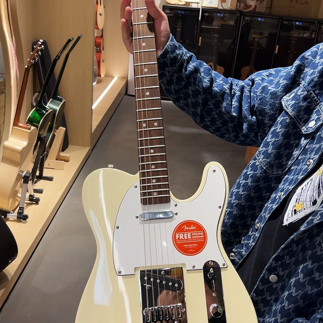 芬达sq白色tele电吉他