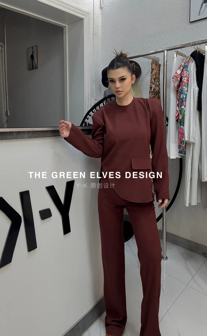 高端私人定制西装面料设计感套装