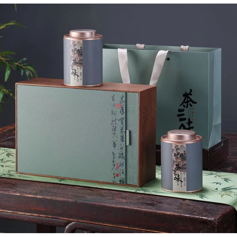 【茶三味】茉莉花茶 浓香型精美双罐  送礼盒+礼袋