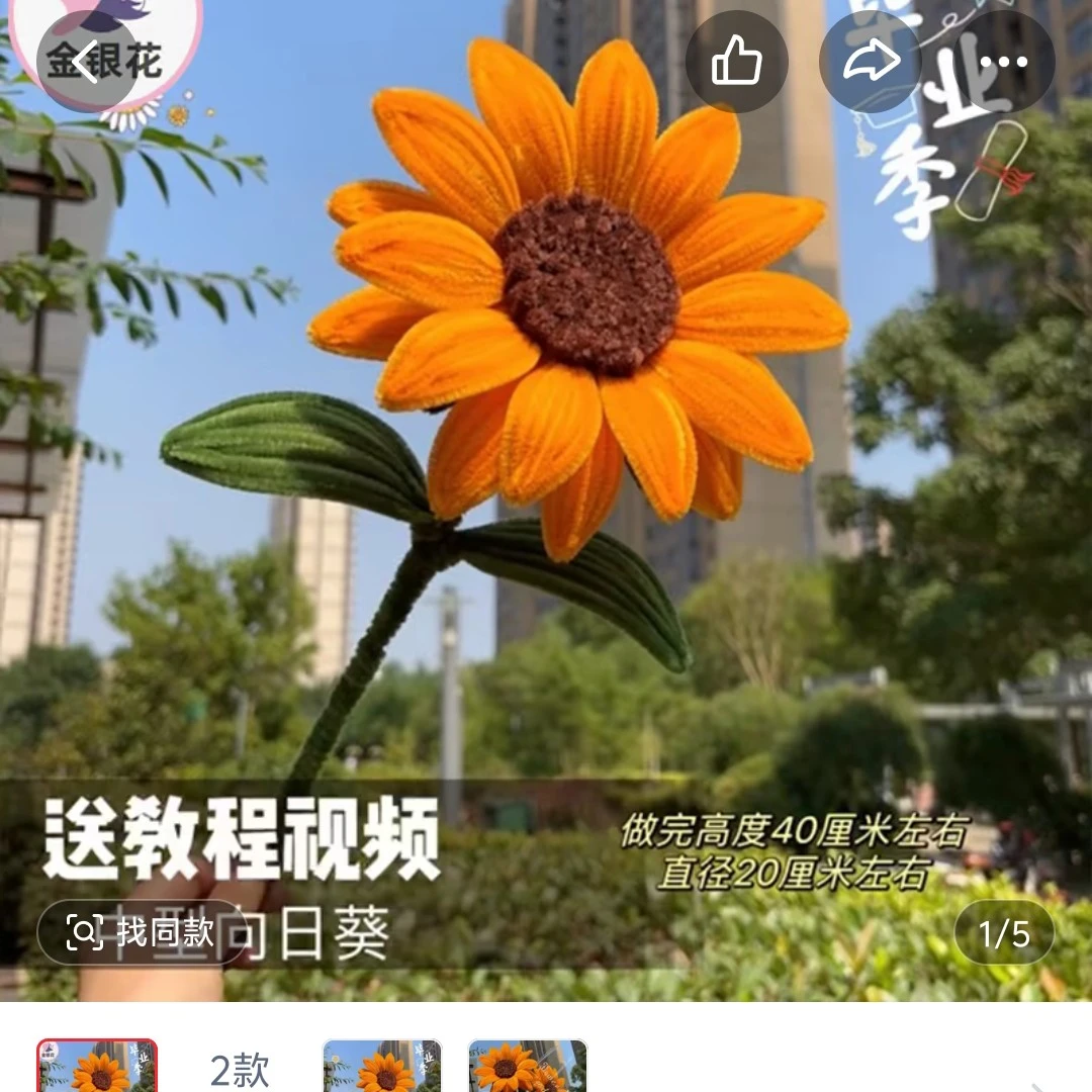 成品中大号向日葵扭棒教师节中高考毕业礼物不退换