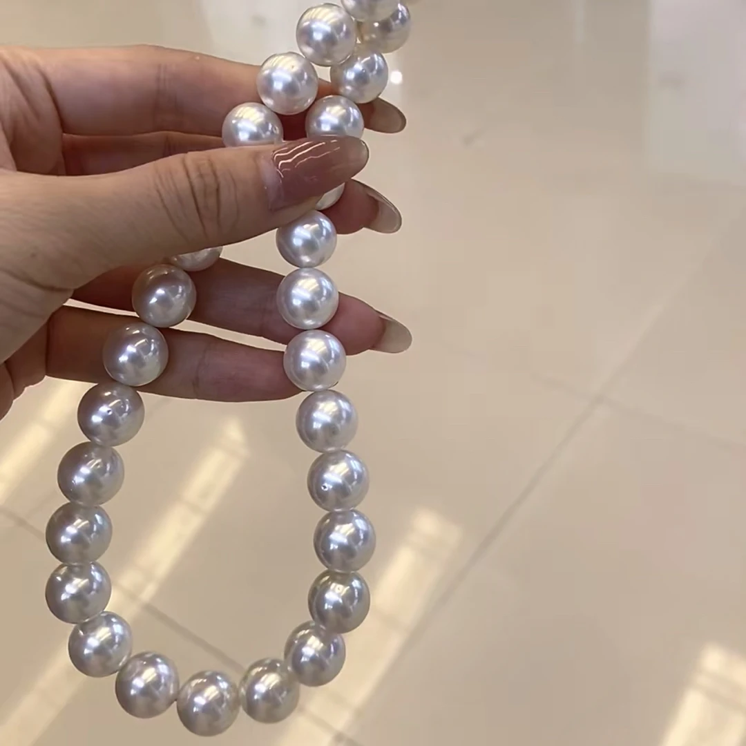 坠链均925银 【高端系列】冷白光高级感强光珠珠气质优雅大龙珠项链
