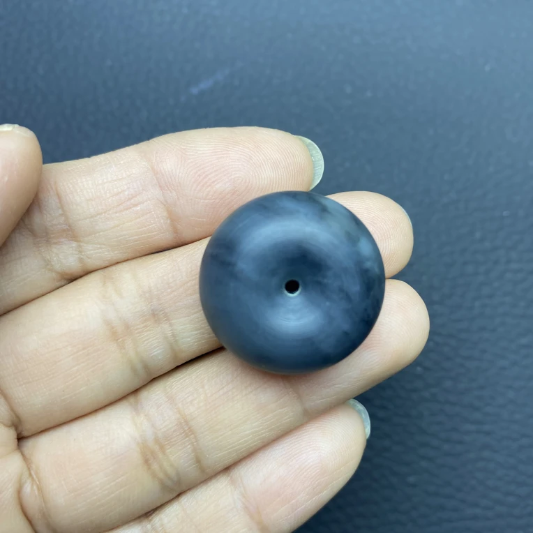 新疆和田玉楼兰三色青花平安扣吊坠护主平安扣男女同款