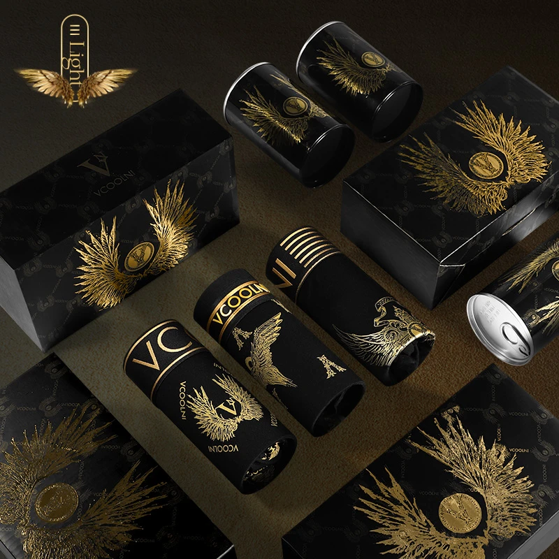 威酷尼官方品牌莫代尔男士内裤7A抗菌内裆宽松大码四角裤头礼盒装