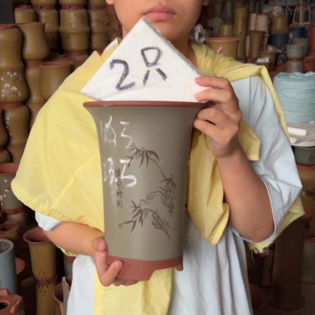 宜兴川阁紫砂花盆