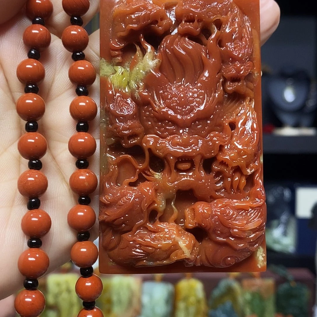 岫玉未镶嵌挂件吊坠