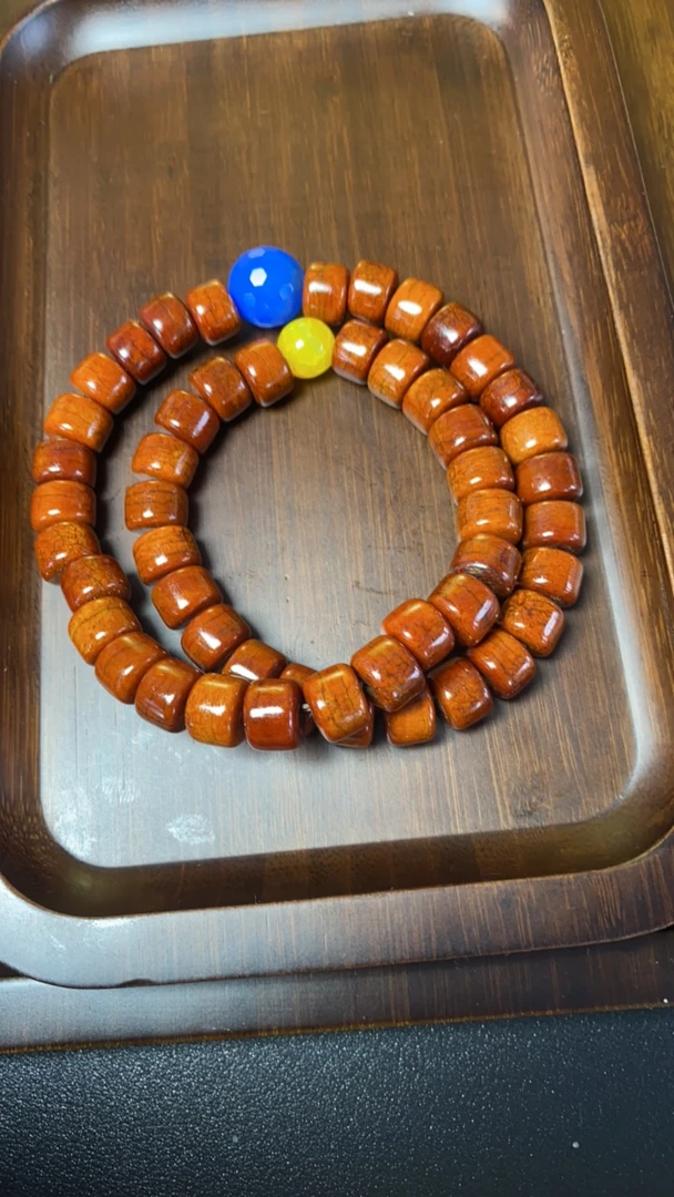 非金属珐琅手链 藏式时尚红色多层手串串珠饰品配饰复古民族风