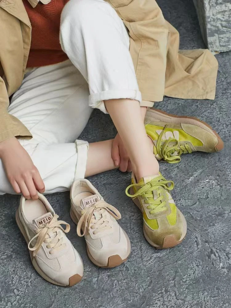 G25906-2春季新款真皮透气舒适女鞋