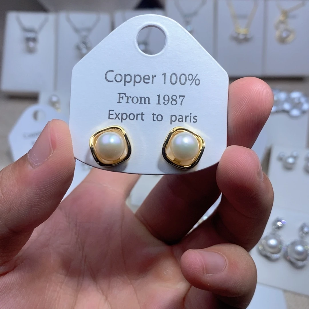 未镶嵌淡水珍珠耳饰