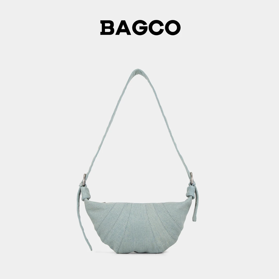 BAGCO磨毛重工水洗单宁牛角包