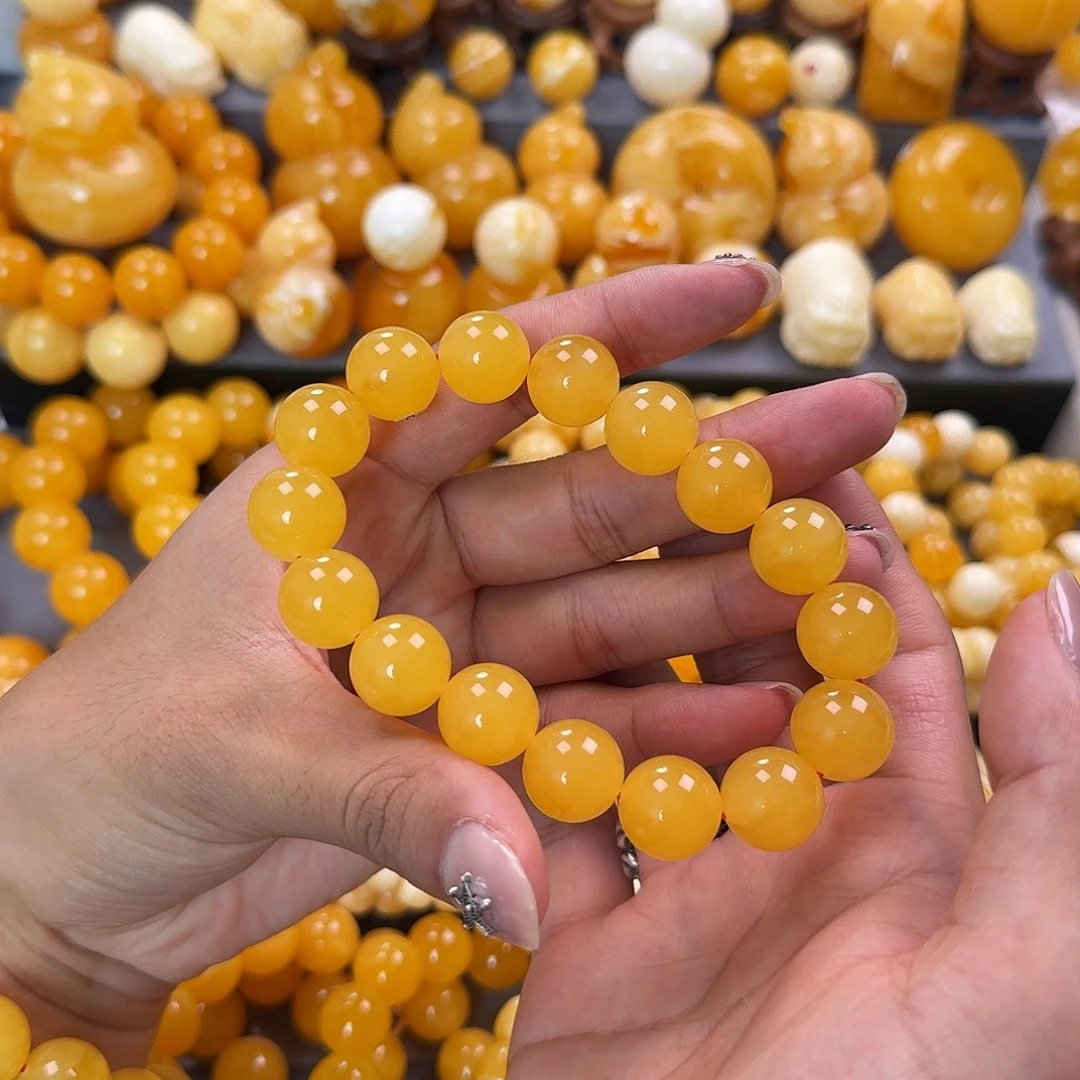 蜜蜡未镶嵌珠宝奇石同料15mm