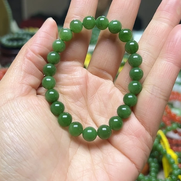 和田玉（碧玉）未镶嵌手链