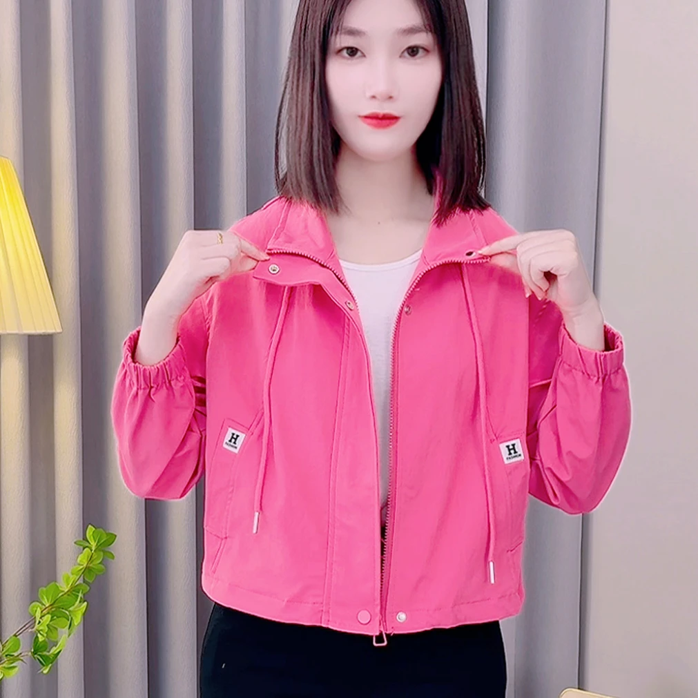 2025春季新款宽松网红多巴胺短外套女小众时尚百搭显瘦长袖上衣潮