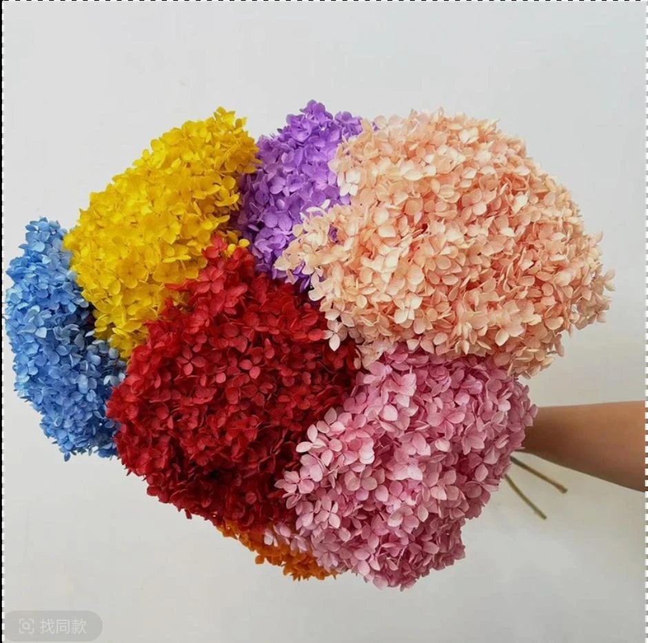 【陶爱笑】永生花绣球插花瓶花束搭配手工DIY