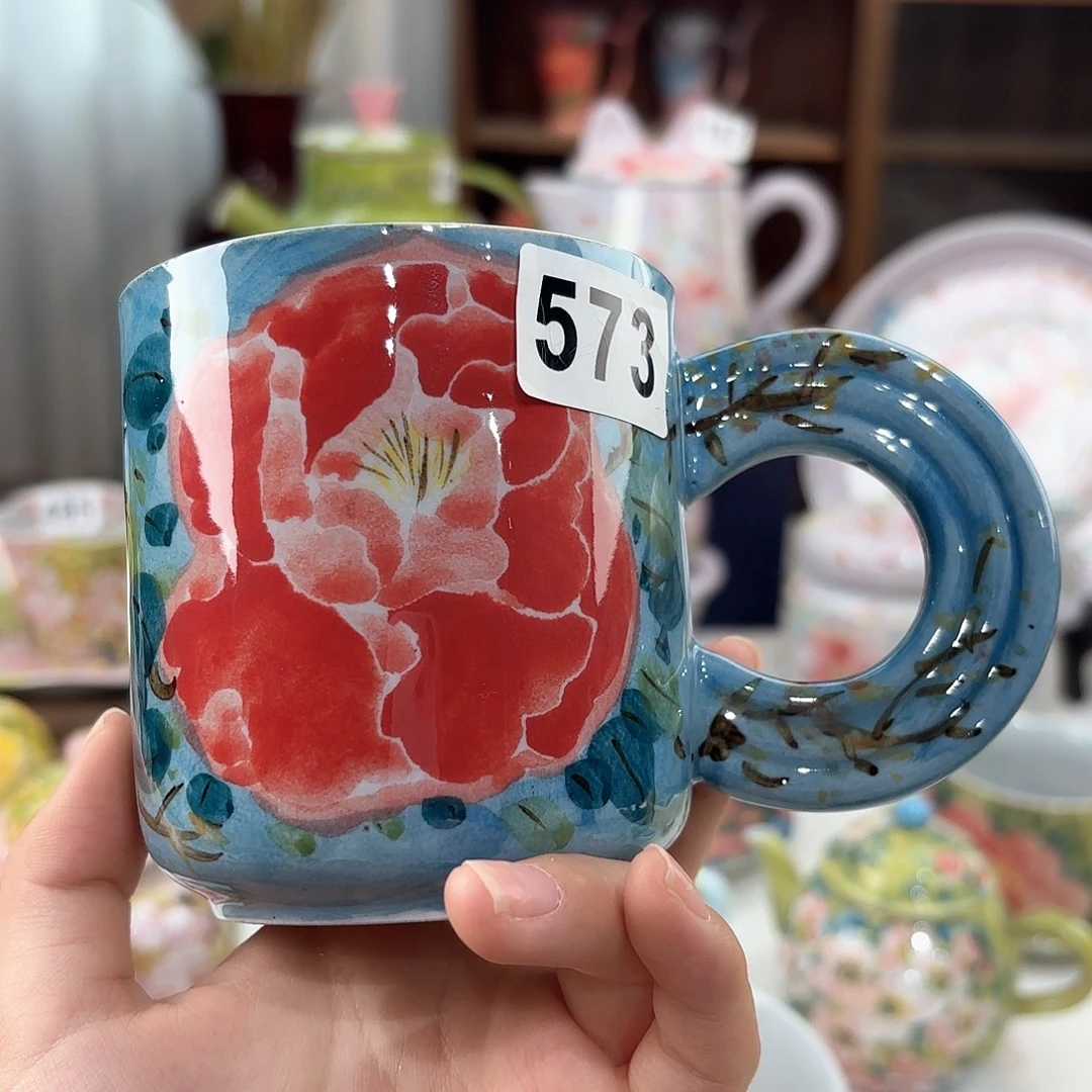 景德镇手绘高温釉下彩陶瓷茶具