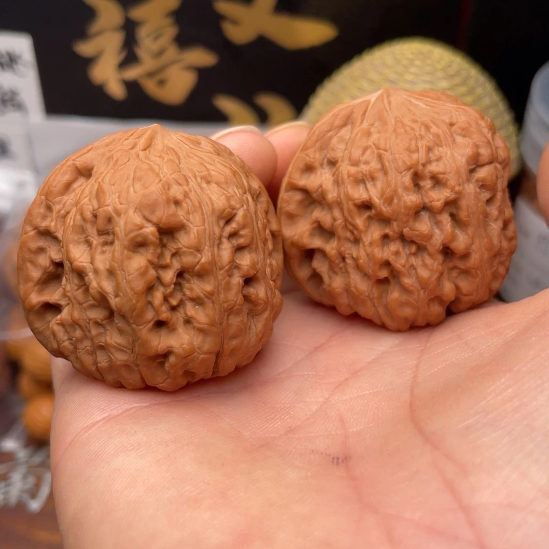 文玩核桃把件c12号43凹底