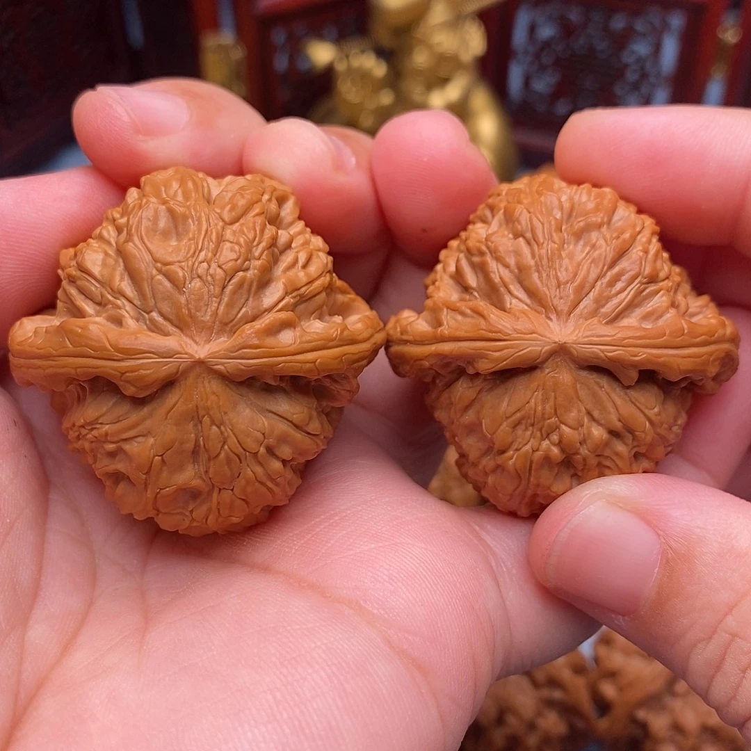 把件文玩核桃41精品白狮子