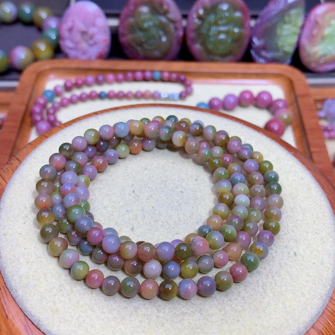 玛瑙手链未镶嵌盐源