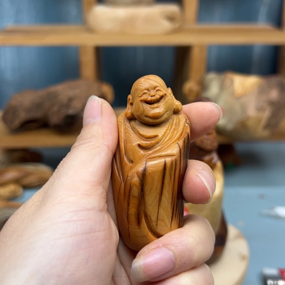周***柏木崖柏木摆件手把件