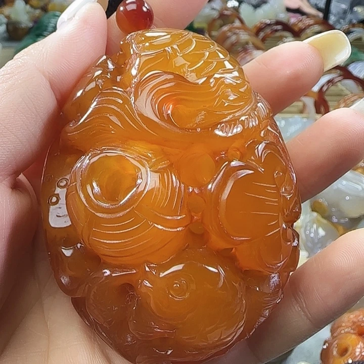 玛瑙/玉髓合金手把件