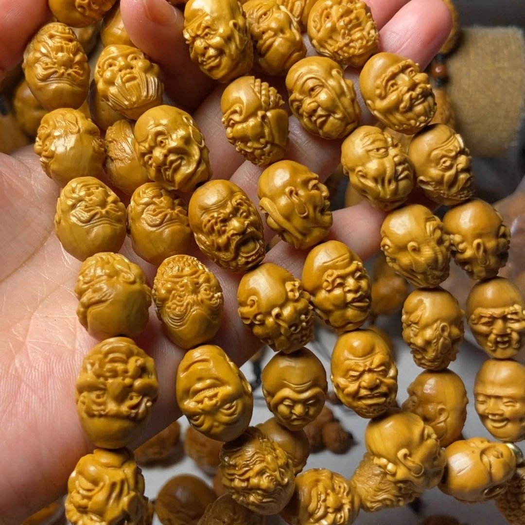 【闪购商品】手串/手链橄榄核用****2橄榄双面108脖挂