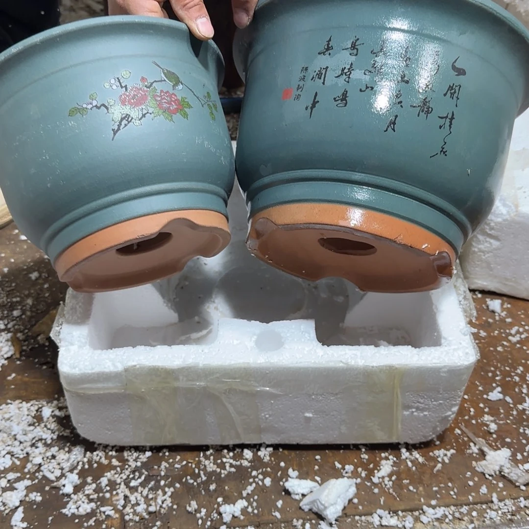 紫砂花盆口径23.17/20.14口径