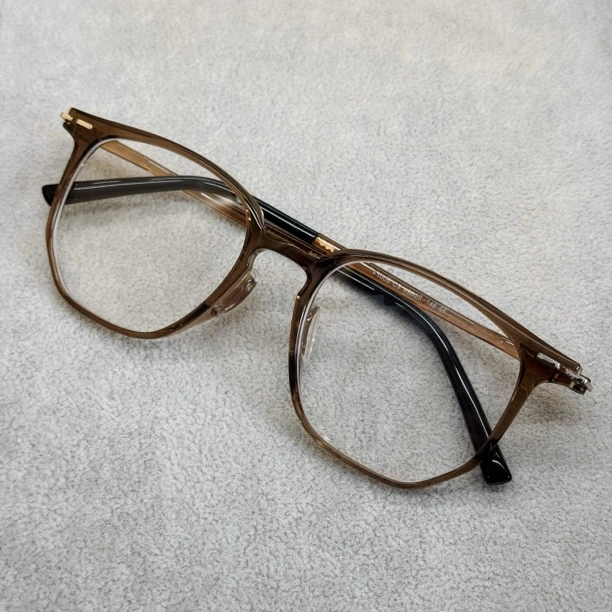 超轻大框眼镜多边形网红框可配度数素颜显脸小平光镜