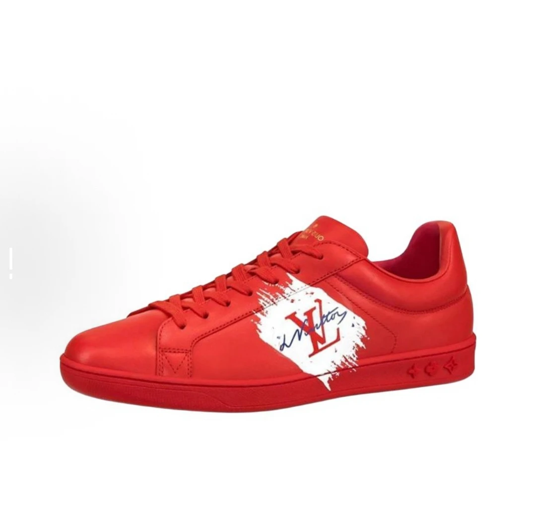 未使用 LouisVuitton/路易威登 运动舒适 时尚板鞋 男款 红色
