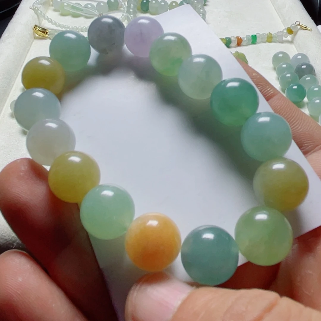 翡翠未镶嵌颈饰天然缅甸翡翠A货