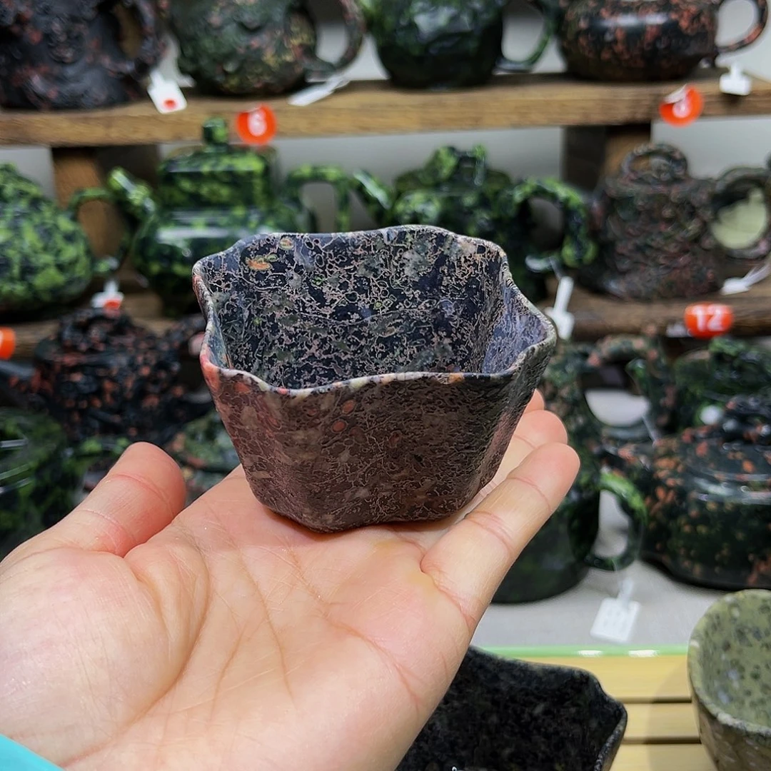 梅花石安山玉精品杯120cc