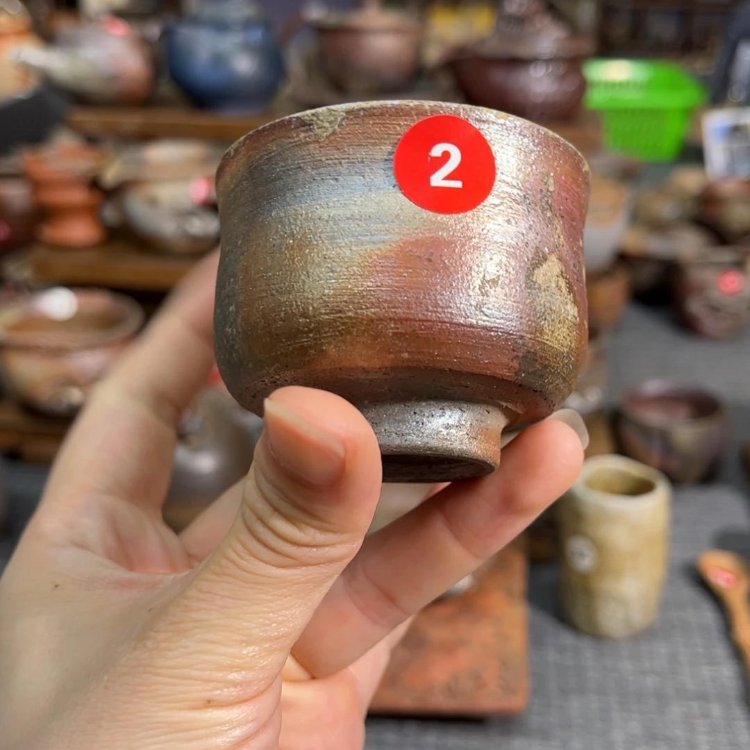 小西陶古老备前茶具