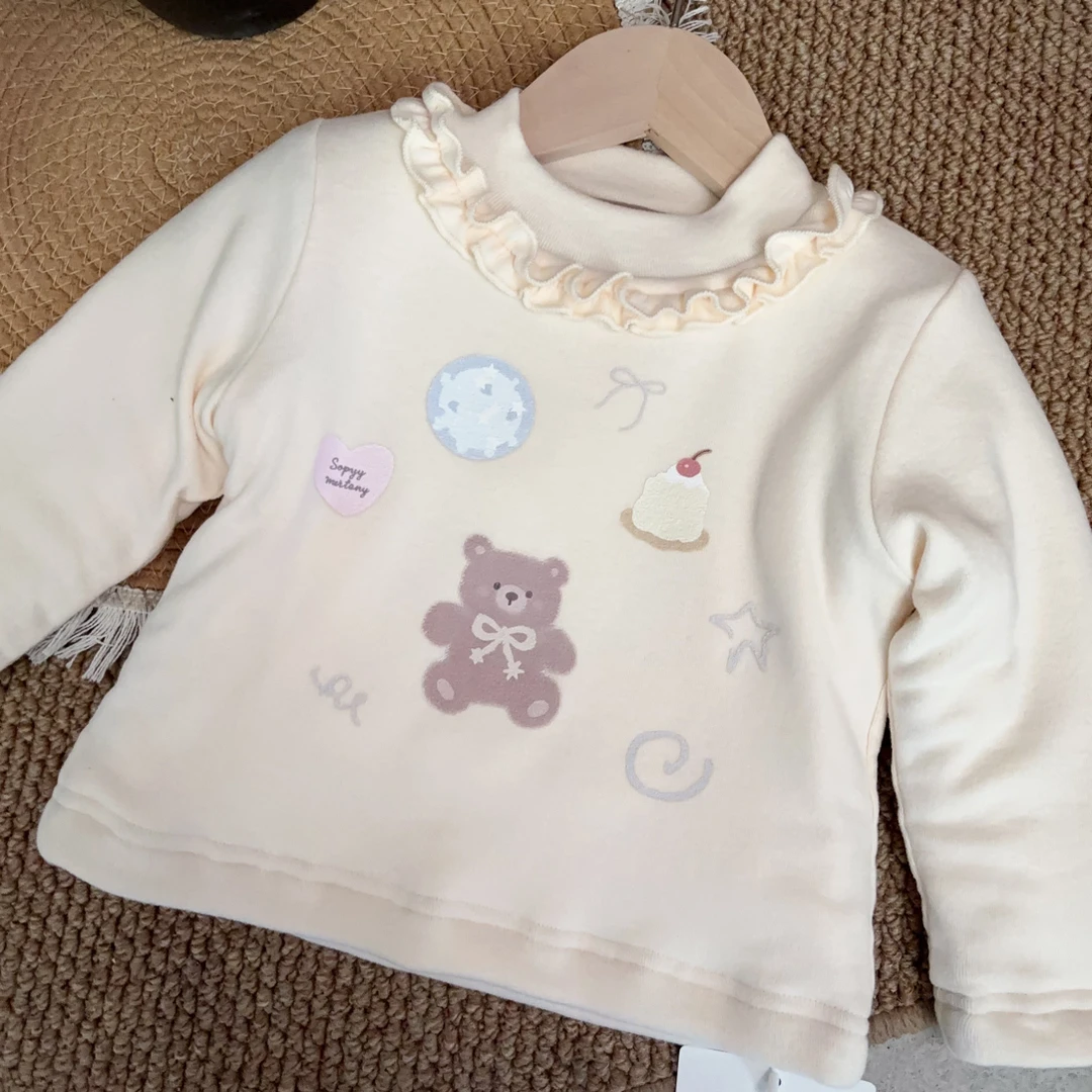 冰淇淋有小熊加厚打底衫(一件过冬)