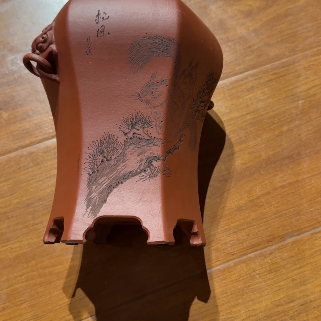 吉***善花盆紫砂原矿紫泥
