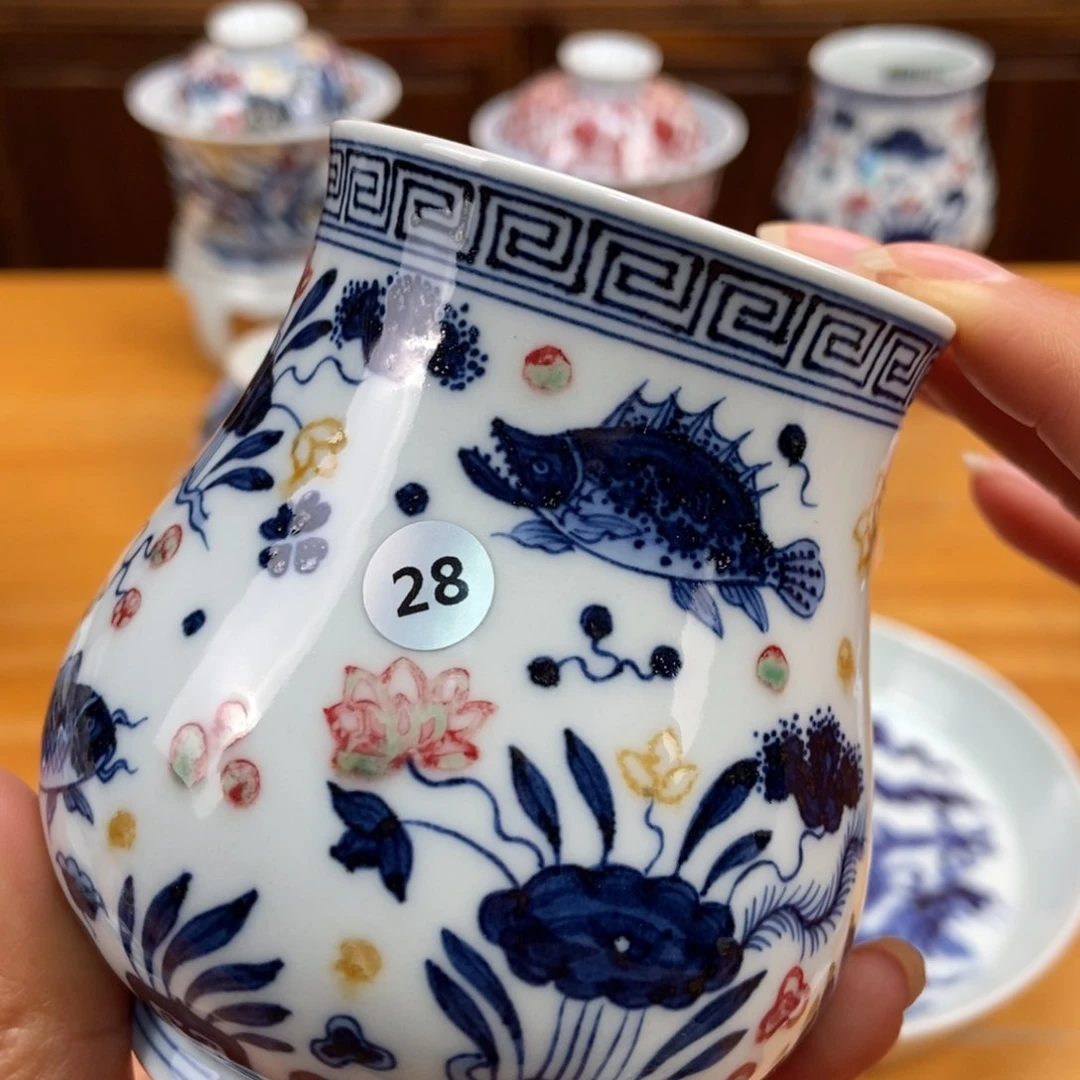 手绘现代茶具非古董