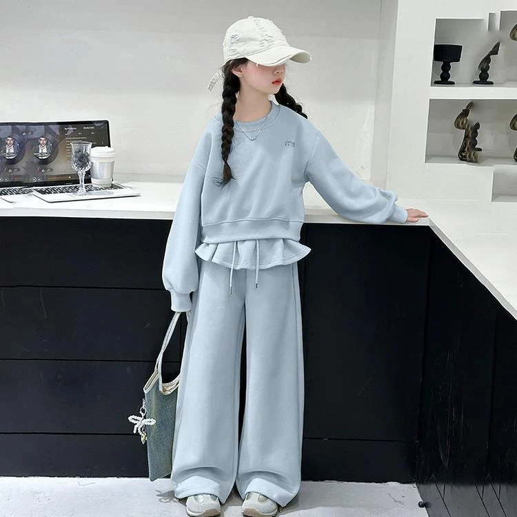 女童韩系套装春秋款2025新款儿童春装穿搭中大童女孩休闲两件套潮