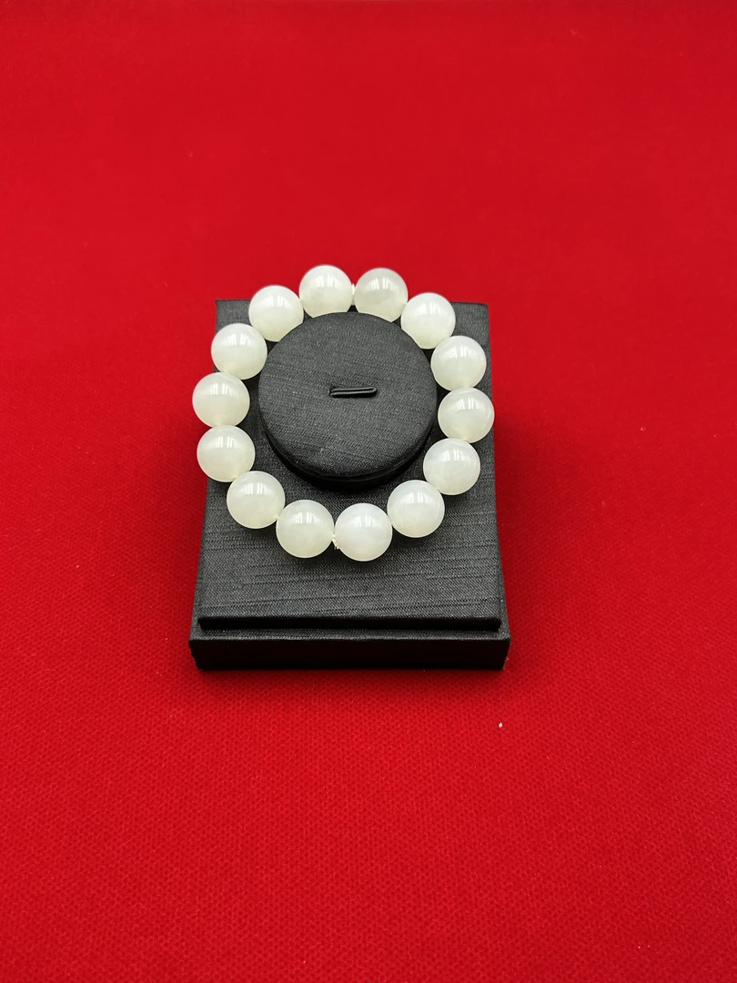 SC10003-【玉祥源】和田玉未镶嵌白玉手串16mm