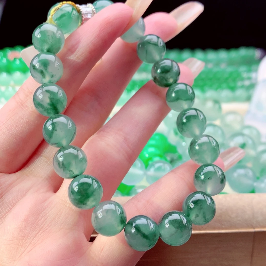 翡翠未镶嵌手链天然翡翠