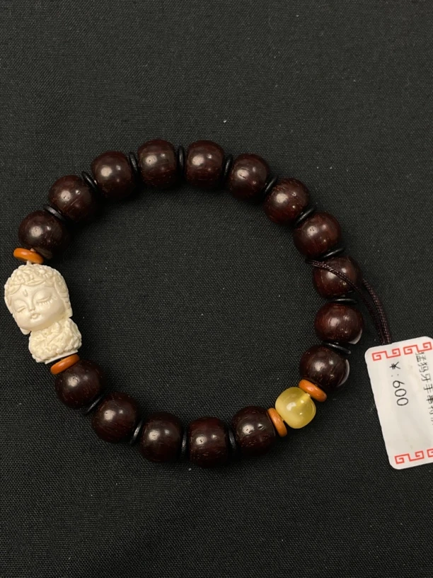 P03309 猛犸牙菩萨串珠血龙木手链手串