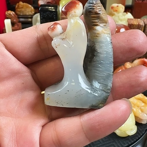 寿山石清***茶高山水洞石