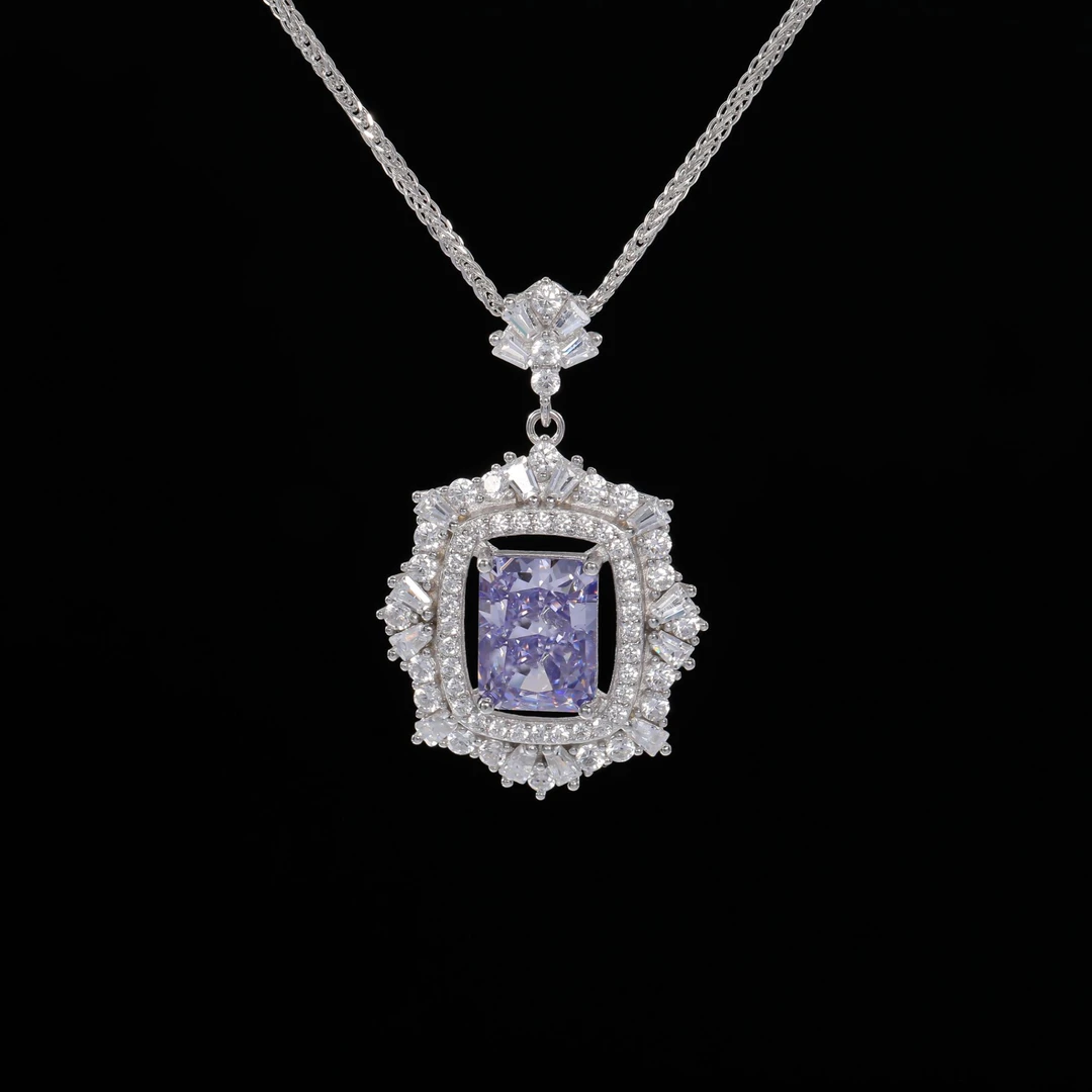 坠链均925银合成锆石 ——木木（SY5237）AL1-0051B1 项链45厘米