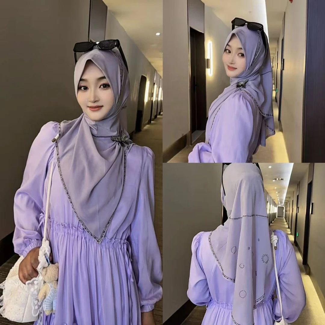 侧开-蝴蝶套头送珍珠针