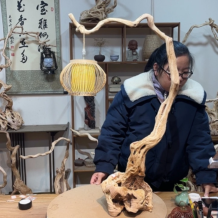 木杜鹃根根艺摆件8