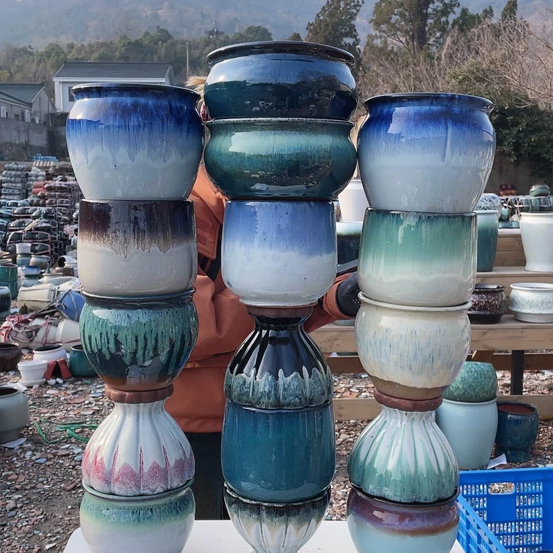 陶瓷王嫂花盆直播0219-314框