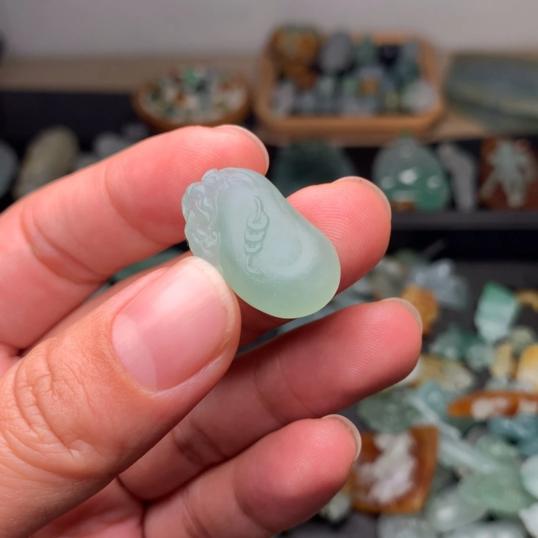 定制翡翠未镶嵌W*?钱袋袋