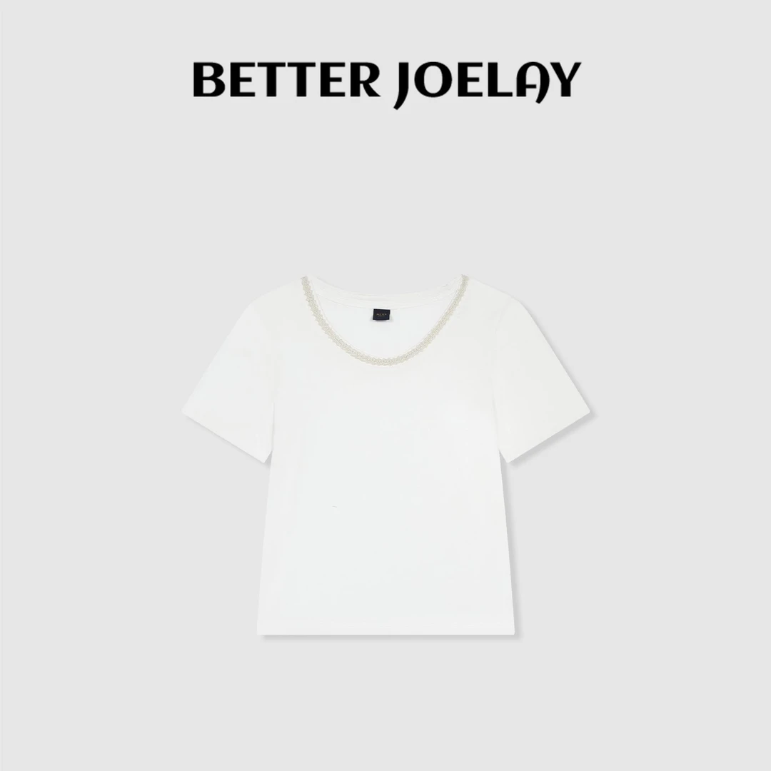 BETTER JOELAY-【干净小衣】时尚短袖小版T恤休闲简约KH3307