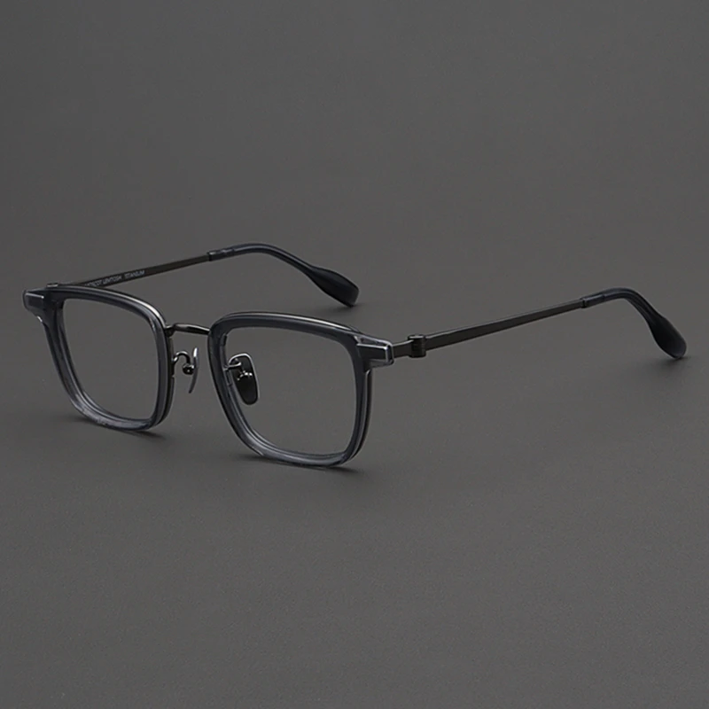 MOSCOT LEMTOSH纯钛眼镜框男款复古超轻方形透明灰色近视镜架女潮