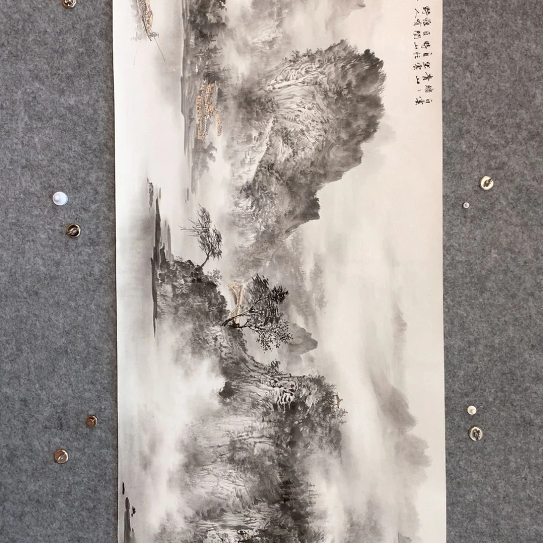 用***4国画山水作品写意