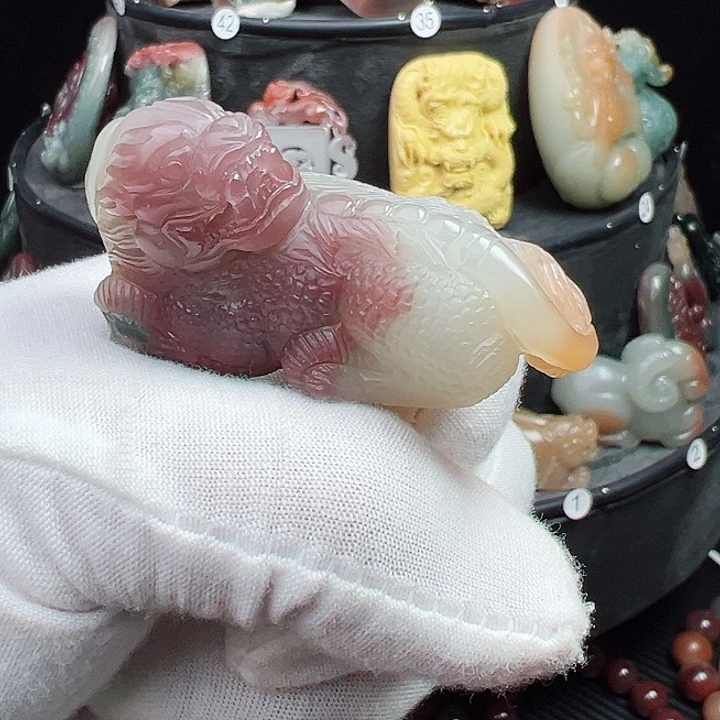 未镶嵌秦紫玉玛瑙/玉髓