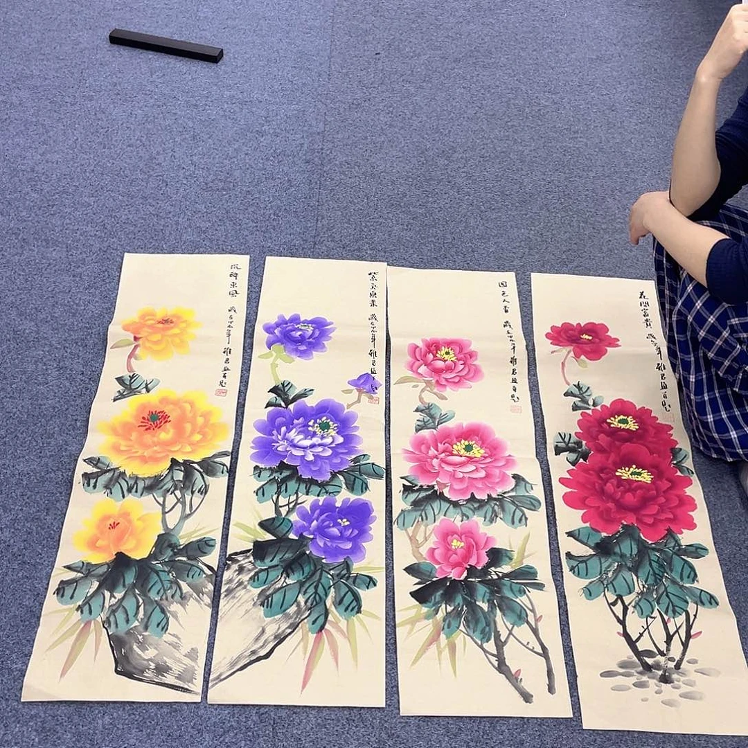 国画作品小姐姐放漏…
