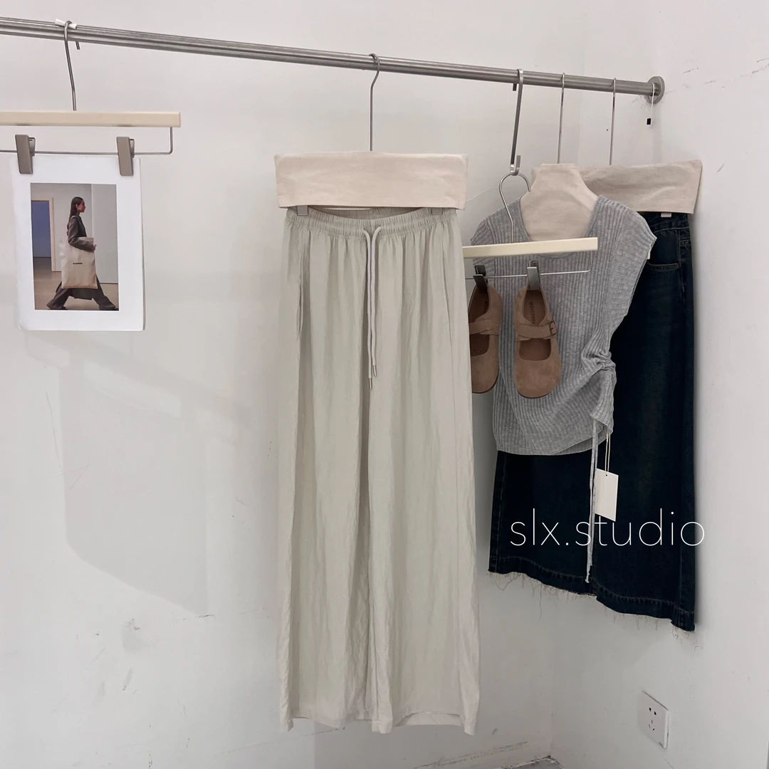 slx@ 1068 天丝阔腿裤